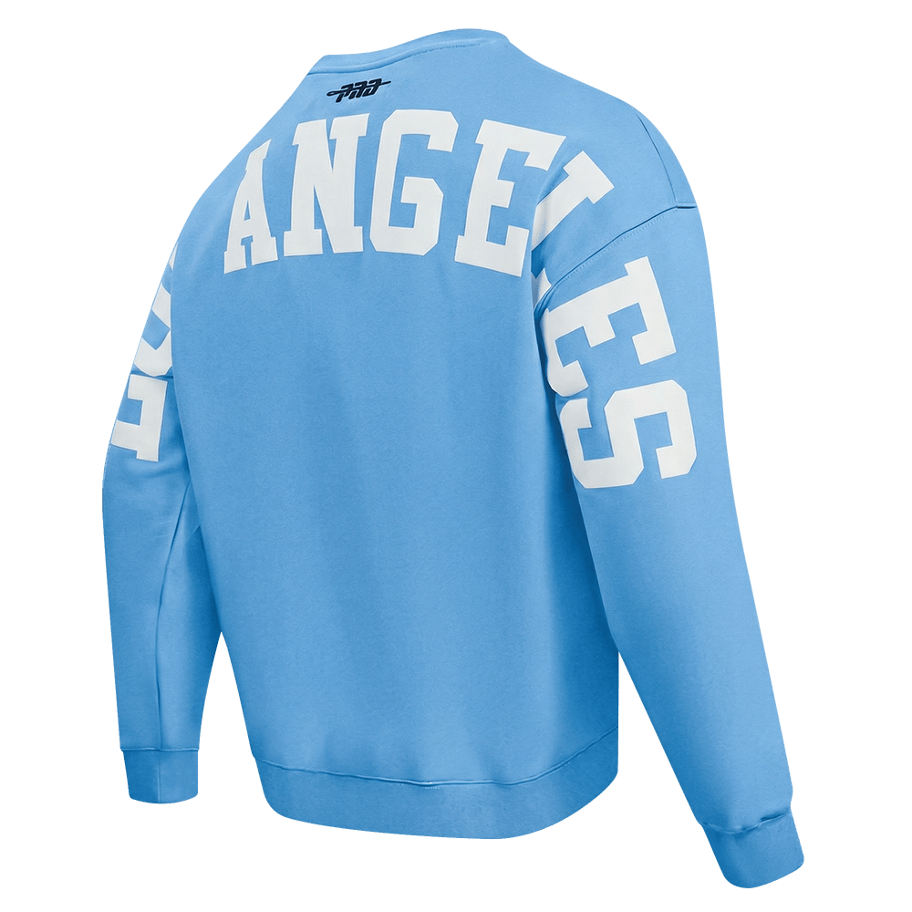 SUÉTER DE CUELLO REDONDO FLC PARA HOMBRE MLB LOS ANGELES DODGERS WINGSPAN (AZUL UNIVERSITARIO)