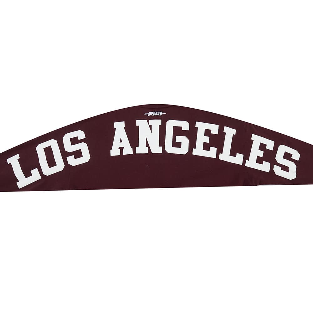 MLB LOS ANGELES DODGERS WINGSPAN MEN'S DROP SHOULDER FLC CREWNECK (WINE)