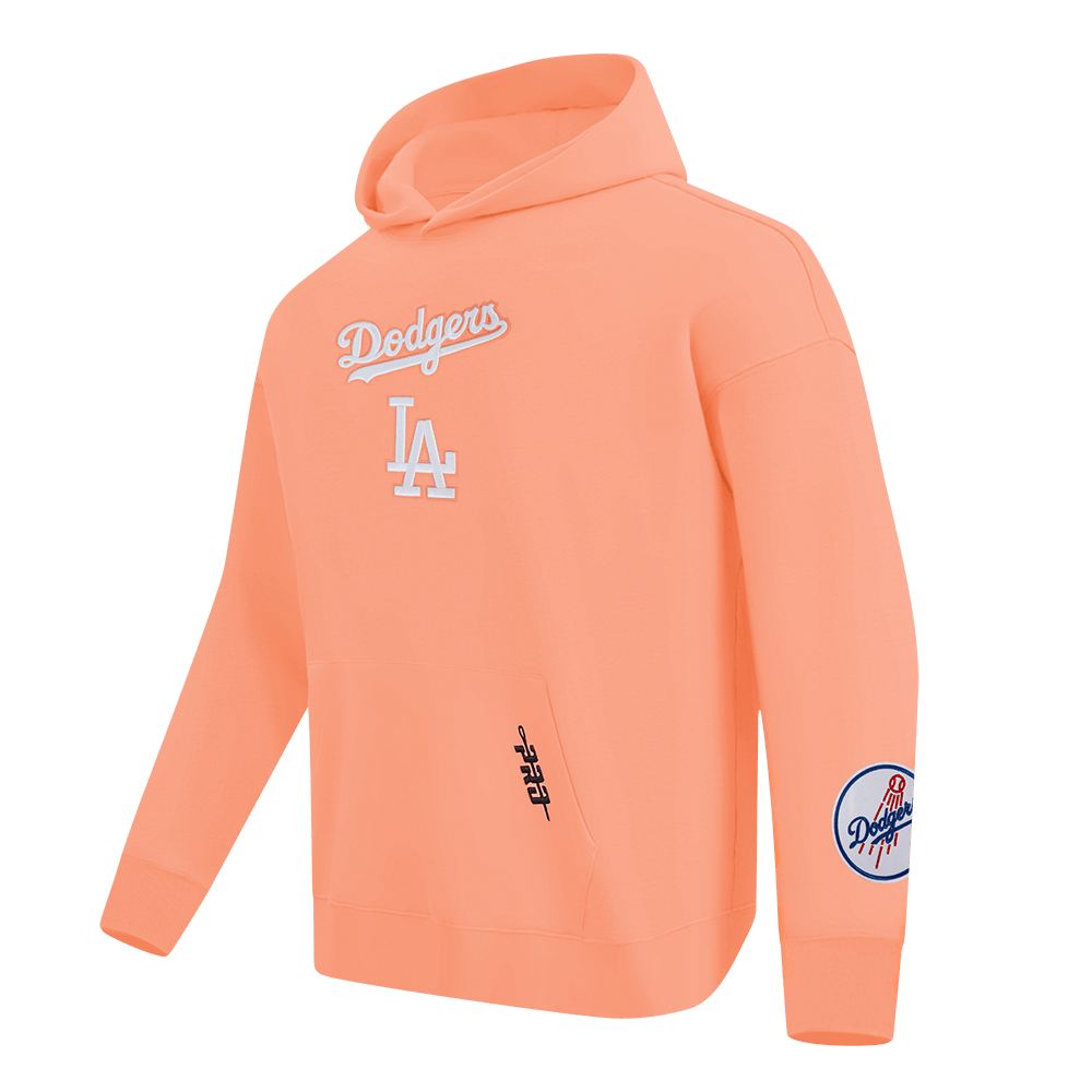MLB LOS ANGELES DODGERS WINGSPAN MEN'S DROP SHOULDER FLC PO HOODIE V2 (GUAVA)