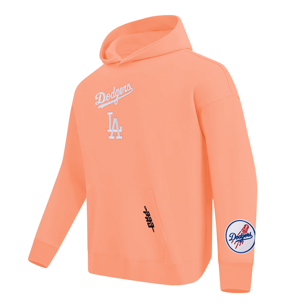 MLB LOS ANGELES DODGERS WINGSPAN MEN'S DROP SHOULDER FLC PO HOODIE V2 (GUAVA)