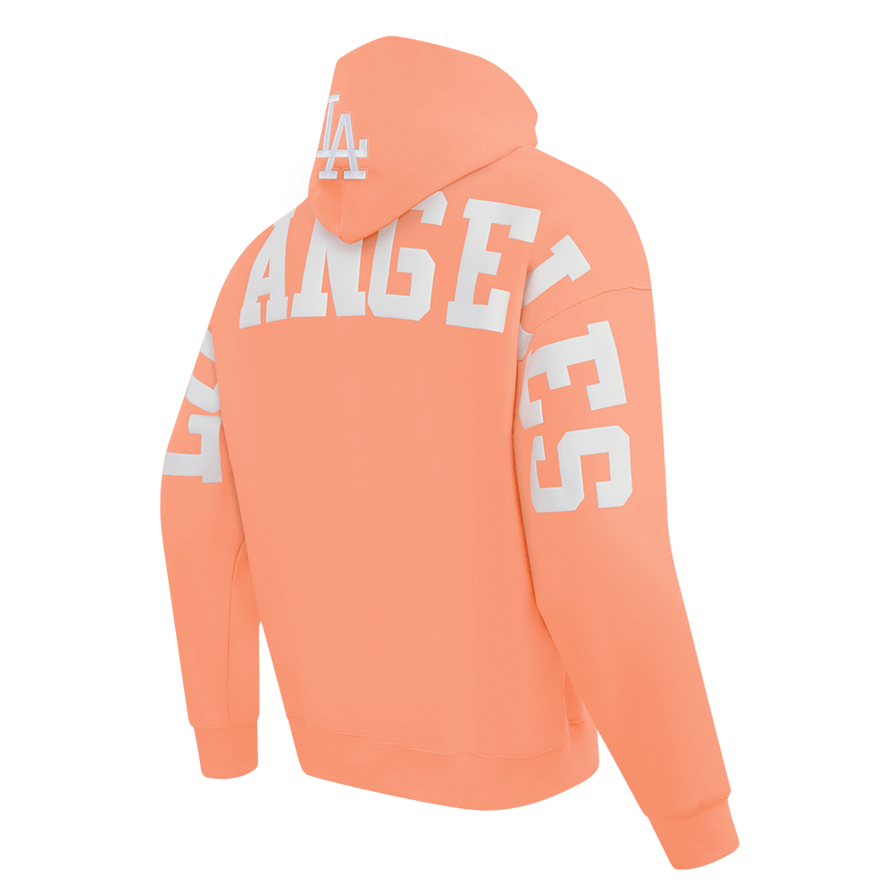 MLB LOS ANGELES DODGERS WINGSPAN MEN'S DROP SHOULDER FLC PO HOODIE V2 (GUAVA)