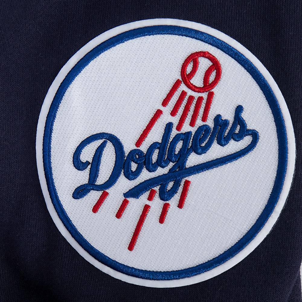 MLB LOS ANGELES DODGERS WINGSPAN MEN'S DROP SHOULDER FLC PO HOODIE V2 (MIDNIGHT NAVY)