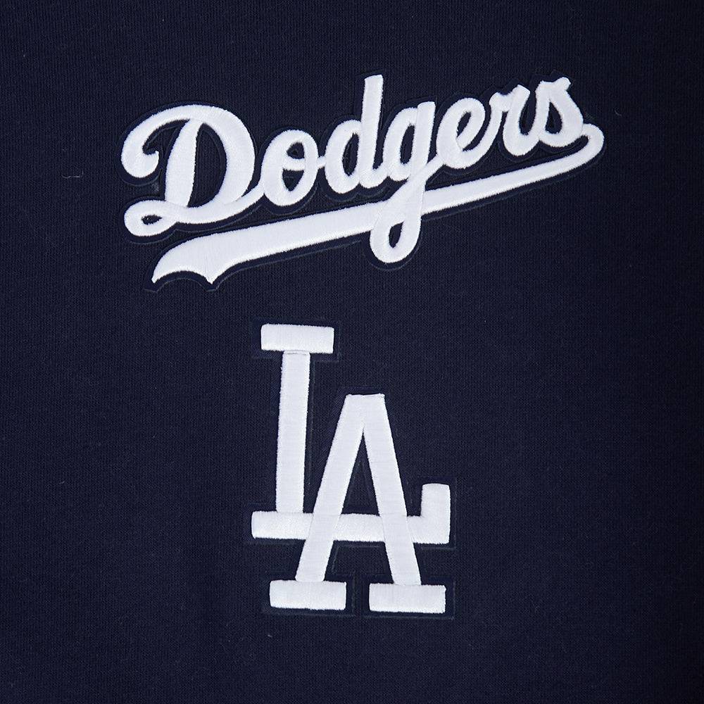 MLB LOS ANGELES DODGERS WINGSPAN MEN'S DROP SHOULDER FLC PO HOODIE V2 (MIDNIGHT NAVY)
