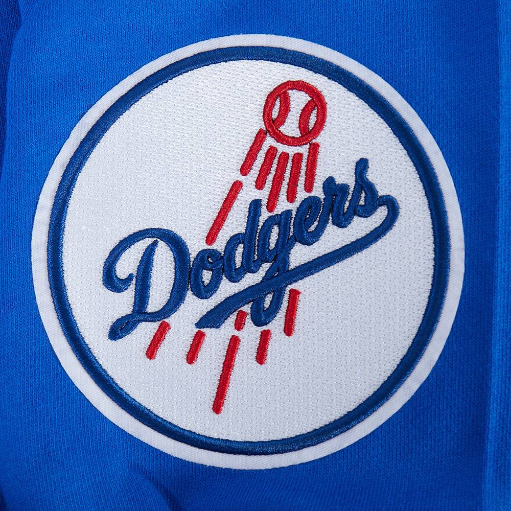 MLB LOS ANGELES DODGERS WINGSPAN MEN'S DROP SHOULDER FLC PO HOODIE V2 (ROYAL BLUE)
