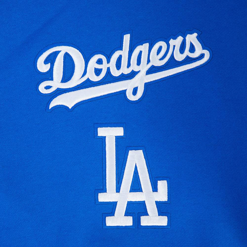 MLB LOS ANGELES DODGERS WINGSPAN MEN'S DROP SHOULDER FLC PO HOODIE V2 (ROYAL BLUE)