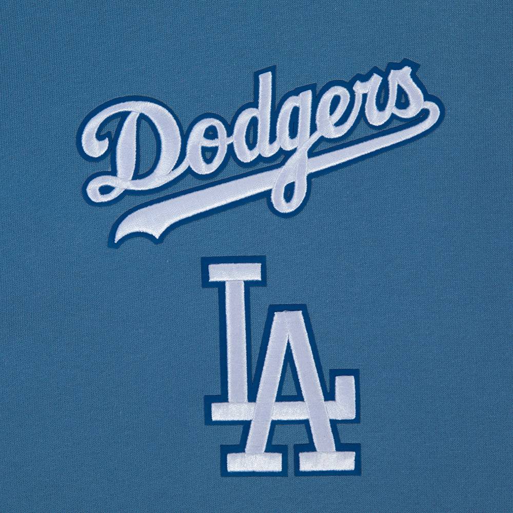 MLB LOS ANGELES DODGERS WINGSPAN MEN'S DROP SHOULDER FLC PO HOODIE V2 (STEEL BLUE)