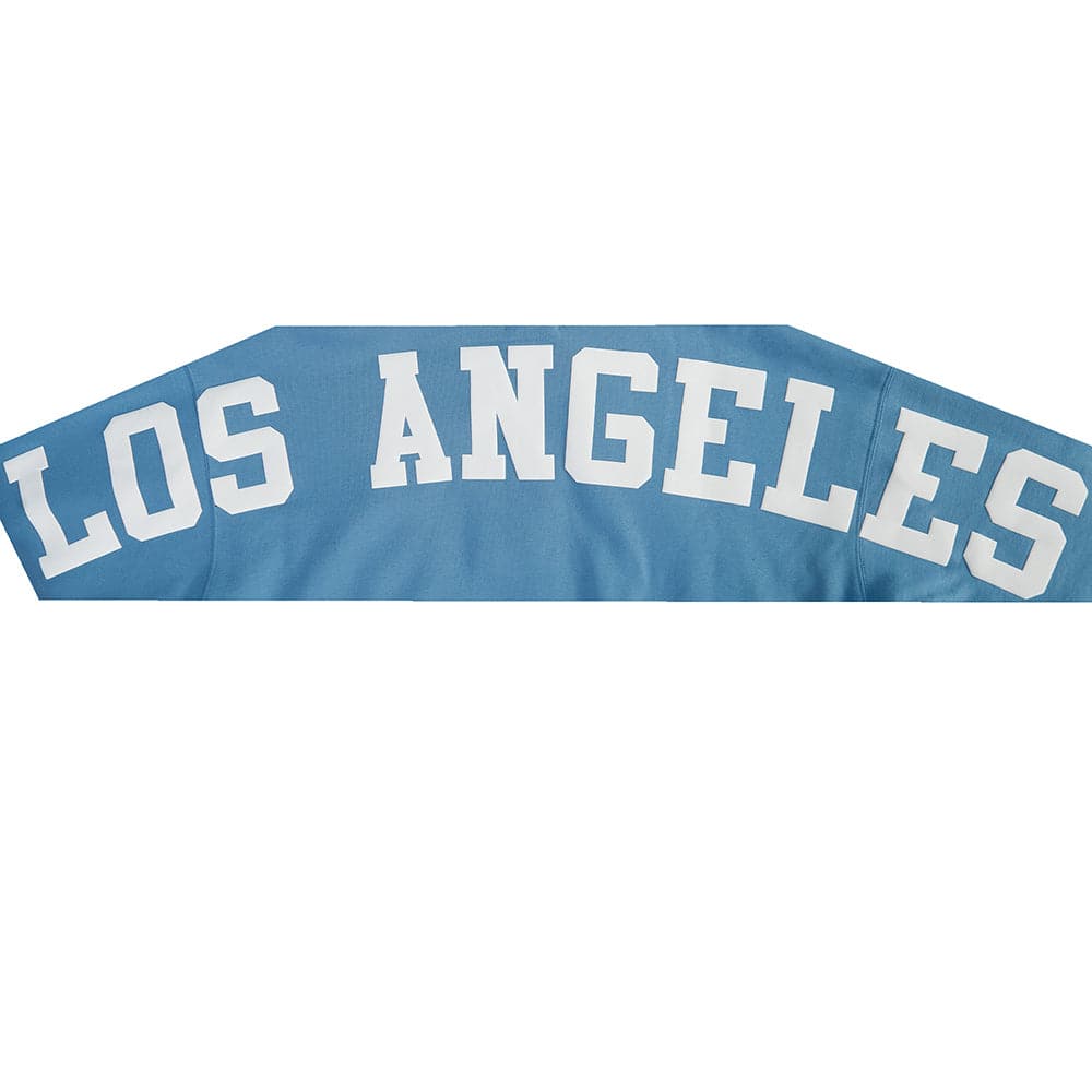 MLB LOS ANGELES DODGERS WINGSPAN MEN'S DROP SHOULDER FLC PO HOODIE V2 (STEEL BLUE)