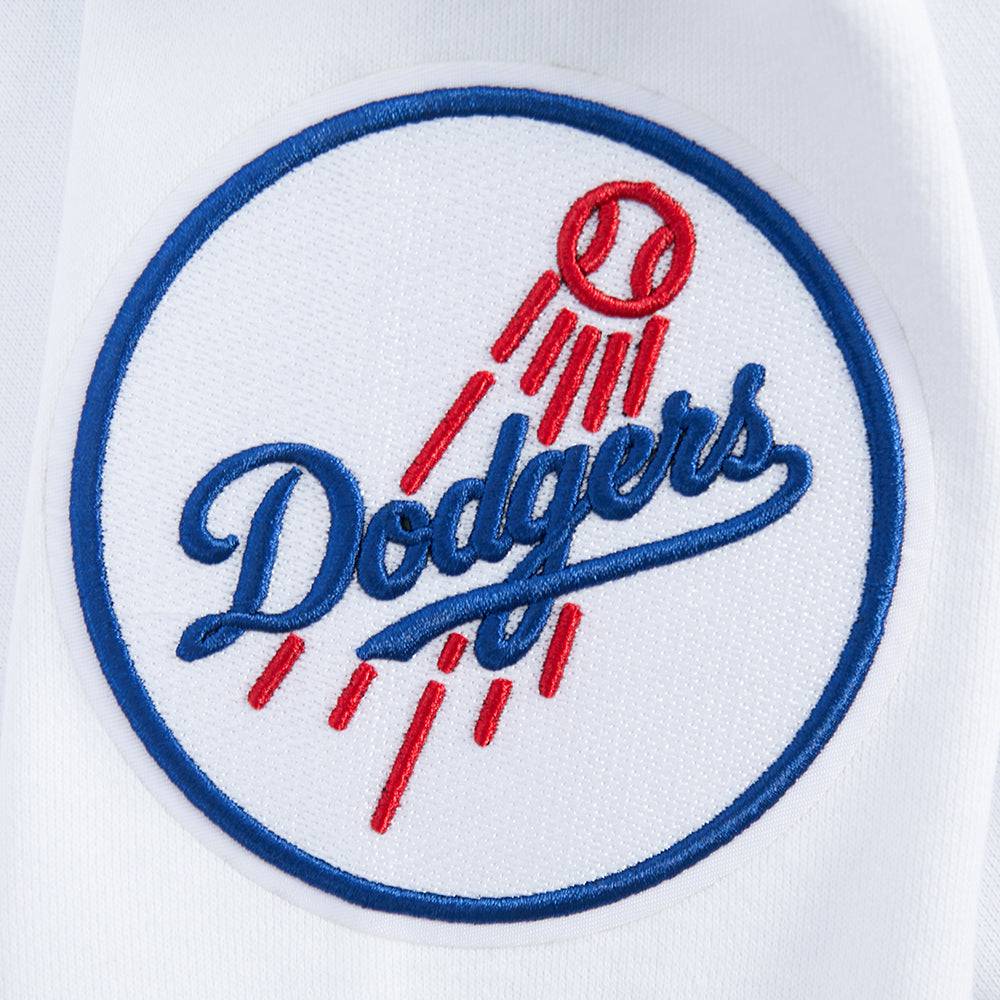 MLB LOS ANGELES DODGERS WINGSPAN SUDADERA CON CAPUCHA FLC PO PARA HOMBRE DE HOMBROS CAÍDOS V2 (BLANCA)