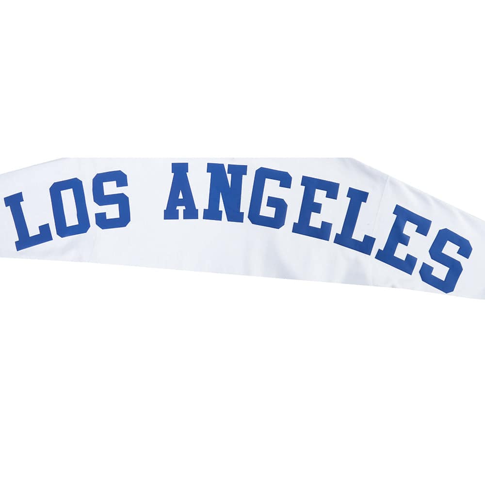 MLB LOS ANGELES DODGERS WINGSPAN SUDADERA CON CAPUCHA FLC PO PARA HOMBRE DE HOMBROS CAÍDOS V2 (BLANCA)