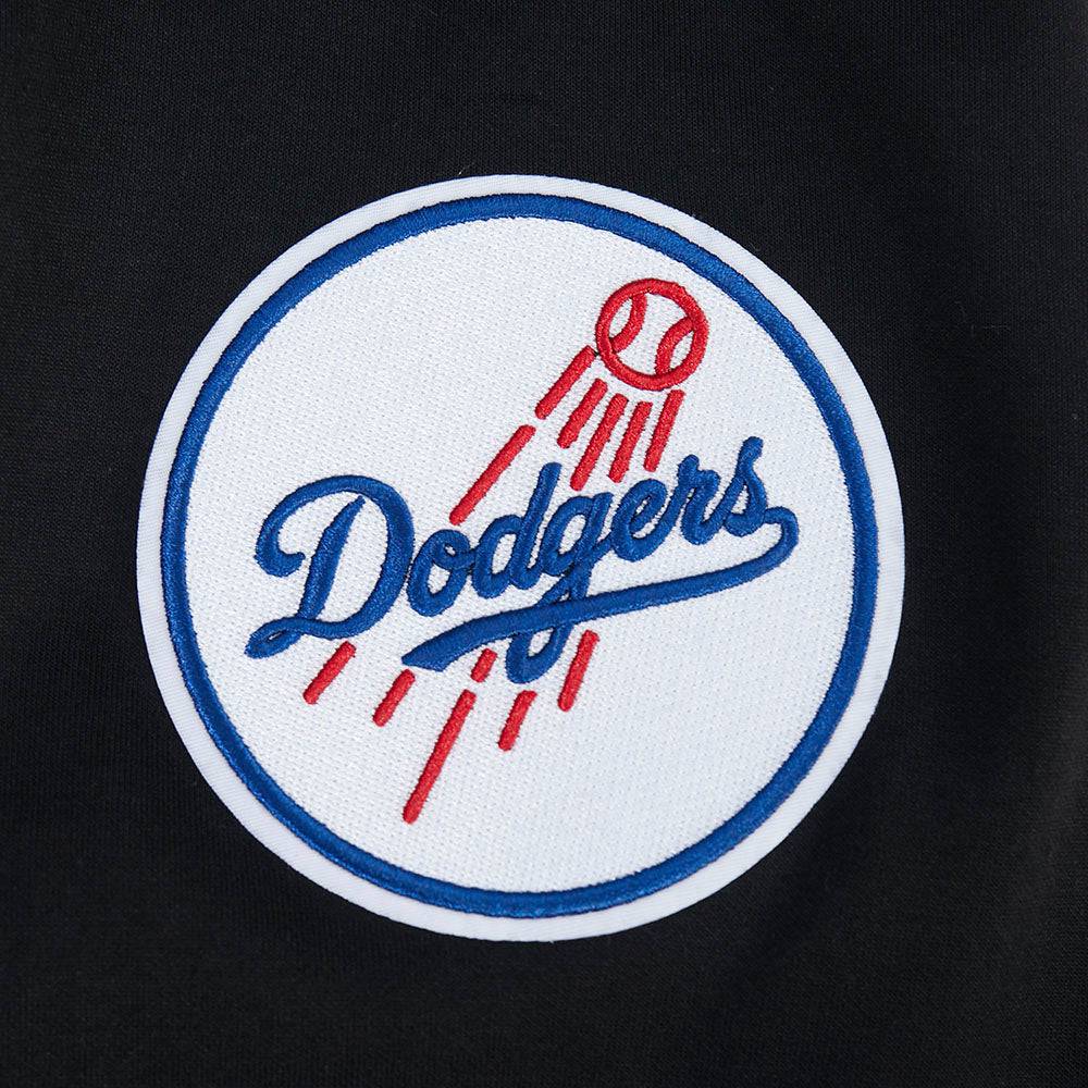 MLB LOS ANGELES DODGERS CLASSIC CHENILLE MEN'S DK PO HOODIE (BLACK)