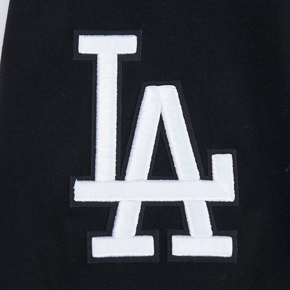 MLB LOS ANGELES DODGERS CLASSIC CHENILLE MEN'S DK PO HOODIE (BLACK)