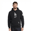 MLB LOS ANGELES DODGERS CLASSIC CHENILLE MEN'S DK PO HOODIE (BLACK)