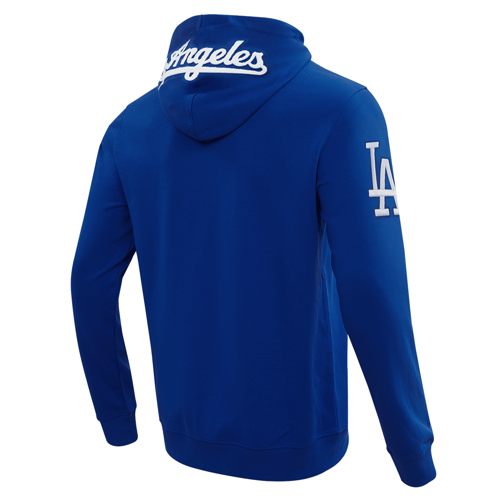 MLB LOS ANGELES DODGERS CLASSIC CHENILLE MEN'S DK FZ HOODIE (DODGER BLUE)