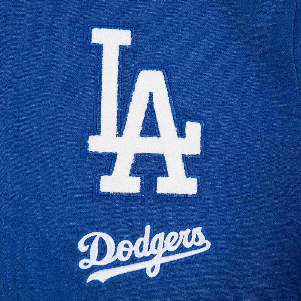 MLB LOS ANGELES DODGERS CLASSIC CHENILLE MEN'S DK FZ HOODIE (DODGER BLUE)