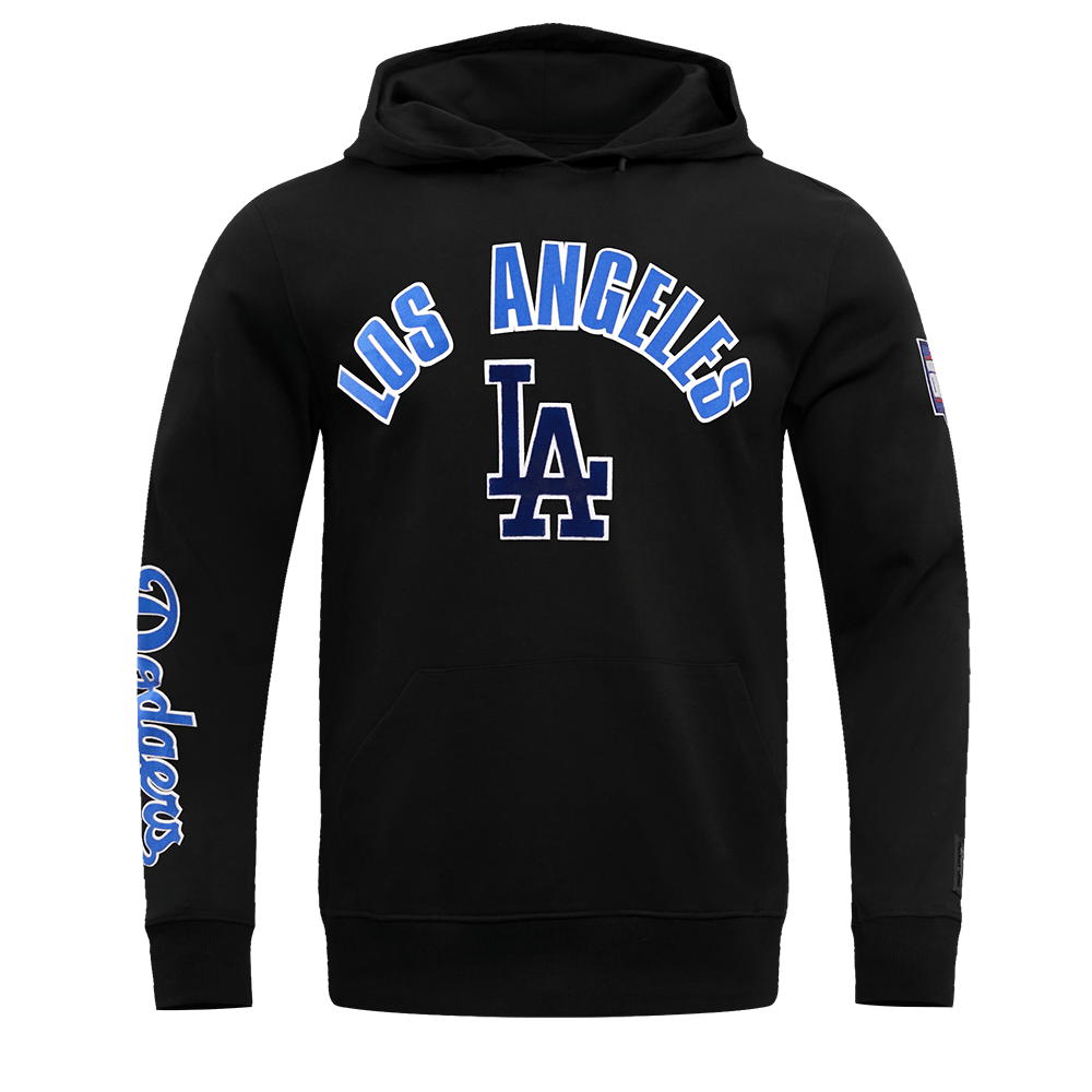 MLB LOS ANGELES DODGERS CLASSIC MEN'S PULLOVER HOODIE (BLACK)