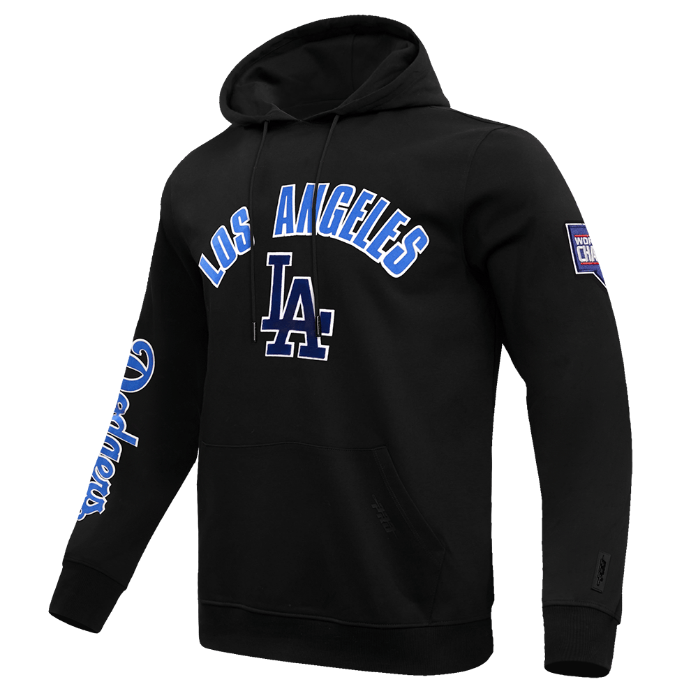 MLB LOS ANGELES DODGERS CLASSIC MEN'S PULLOVER HOODIE (BLACK)