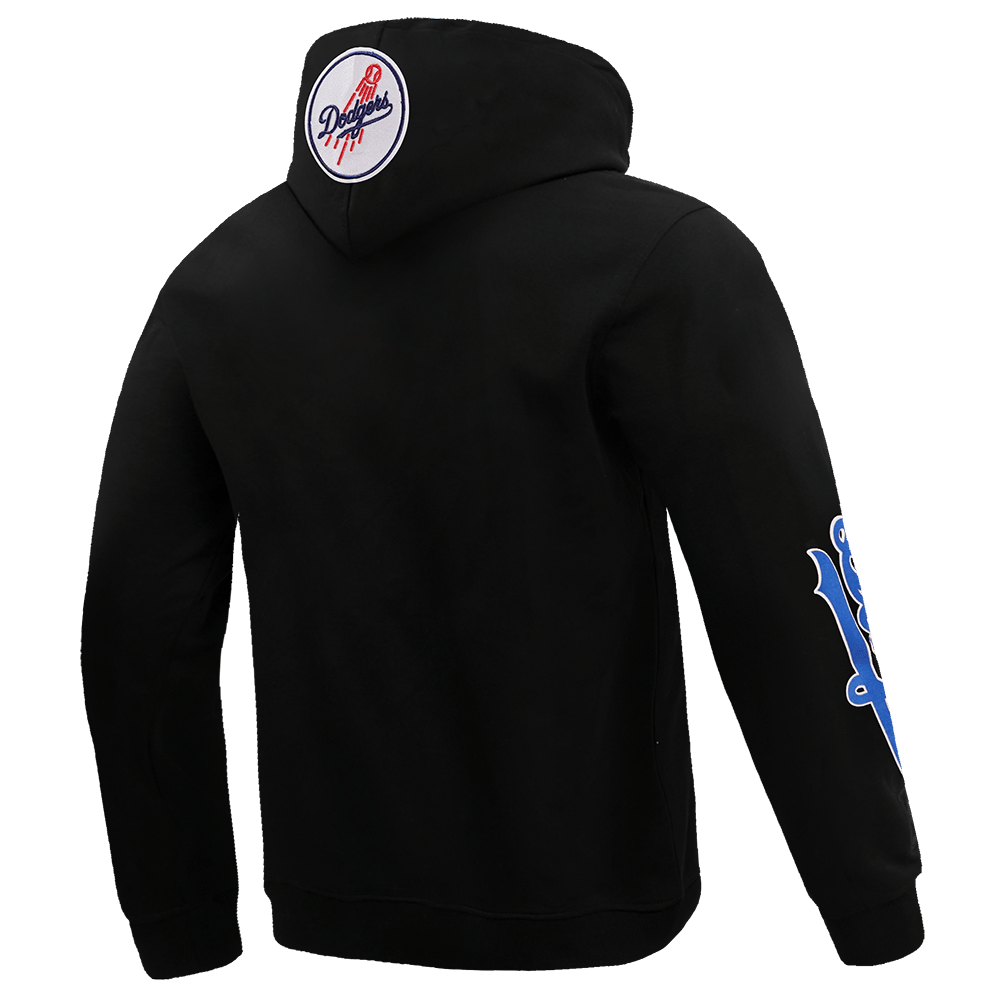 MLB LOS ANGELES DODGERS CLASSIC MEN'S PULLOVER HOODIE (BLACK)