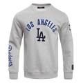 MLB LOS ANGELES DODGERS CLASSIC MEN'S CREWNECK (HEATHER GREY)