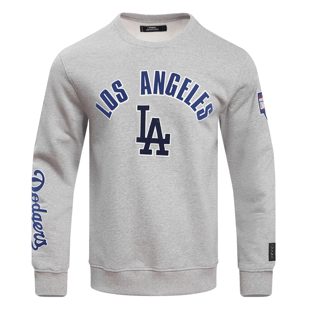 MLB LOS ANGELES DODGERS CLASSIC MEN'S CREWNECK (HEATHER GREY)