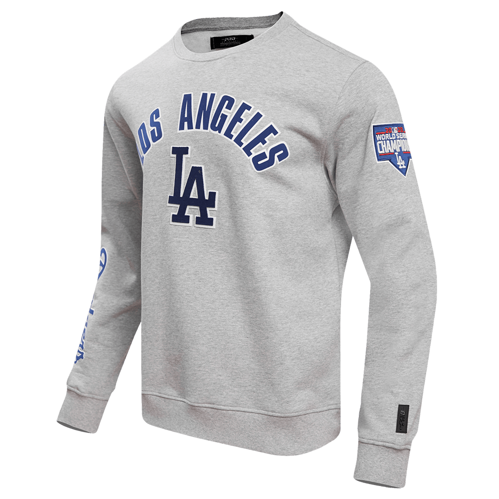 MLB LOS ANGELES DODGERS CLASSIC MEN'S CREWNECK (HEATHER GREY)