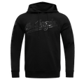 MLB LOS ANGELES DODGERS TRIPLE BLACK LOGO MEN'S PULLOVER HOODIE (BLACK)