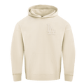 MLB LOS ANGELES DODGERS NEUTRAL DROP SHOULDER FLEECE PULLOVER HOODIE (EGGSHELL)