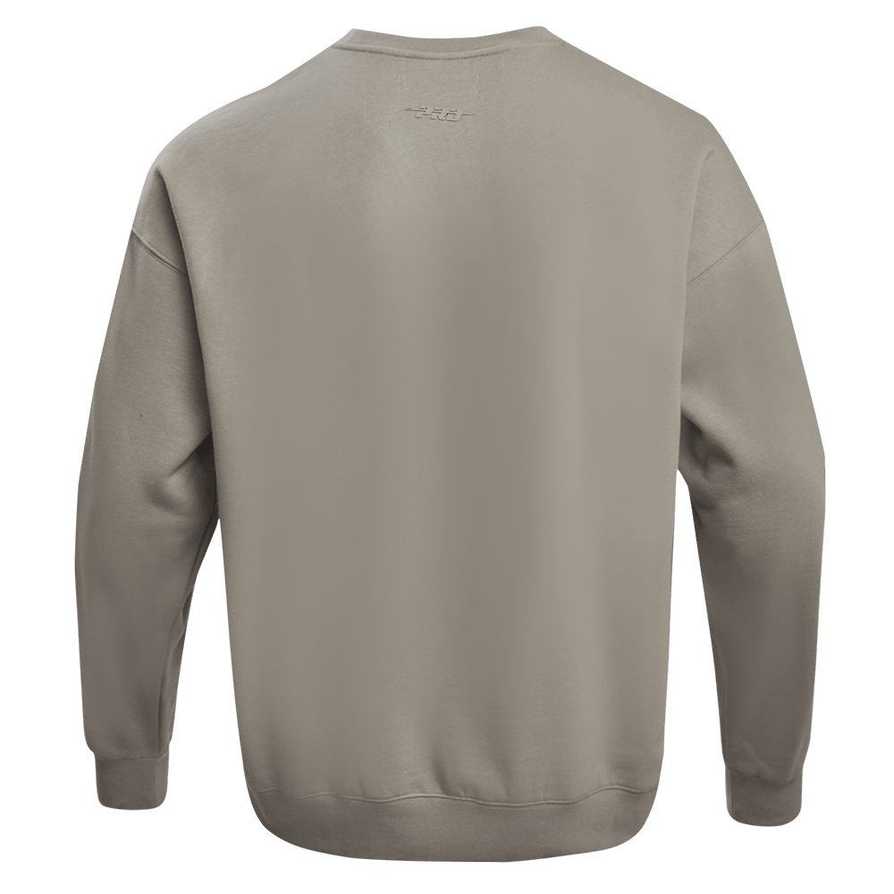 MLB LOS ANGELES DODGERS NEUTRAL DROP SHOULDER FLEECE CREWNECK (TAUPE)