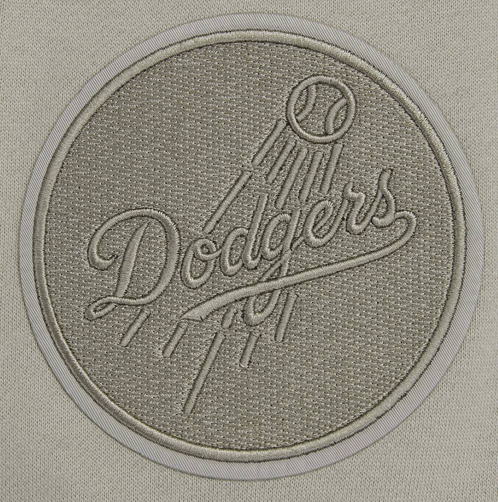 MLB LOS ANGELES DODGERS NEUTRAL DROP SHOULDER FLEECE CREWNECK (TAUPE)