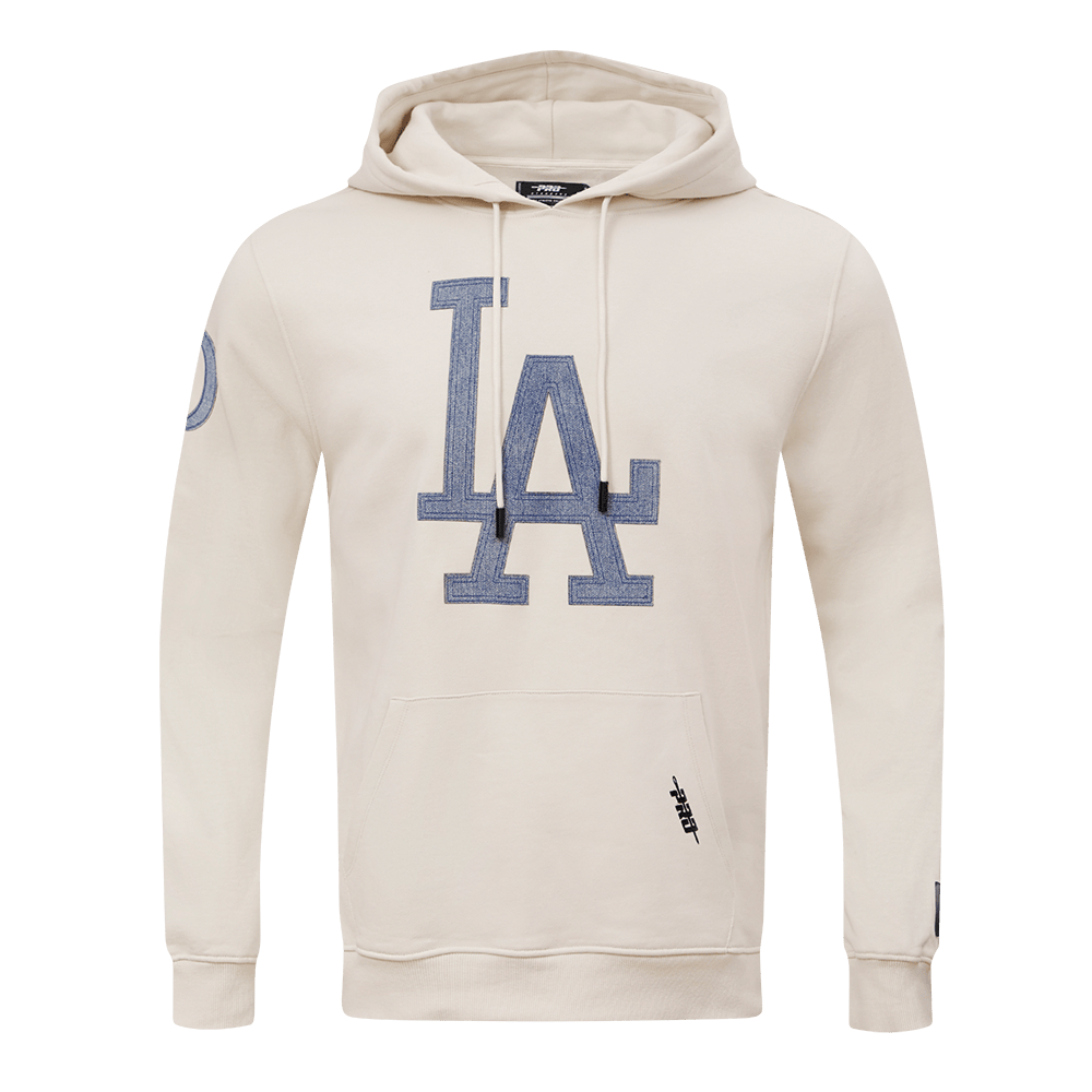 MLB LOS ANGELES DODGERS VARSITY BLUES MEN'S PULLOVER HOODIE (LINEN)