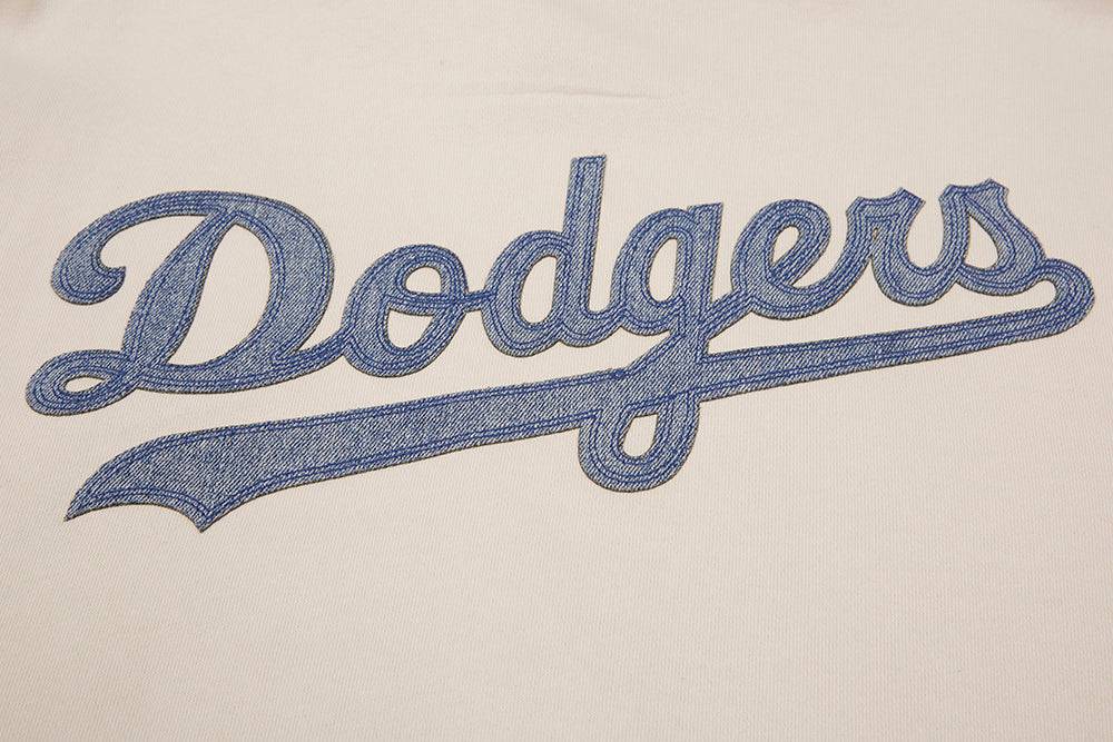 MLB LOS ANGELES DODGERS VARSITY BLUES MEN'S PULLOVER HOODIE (LINEN)