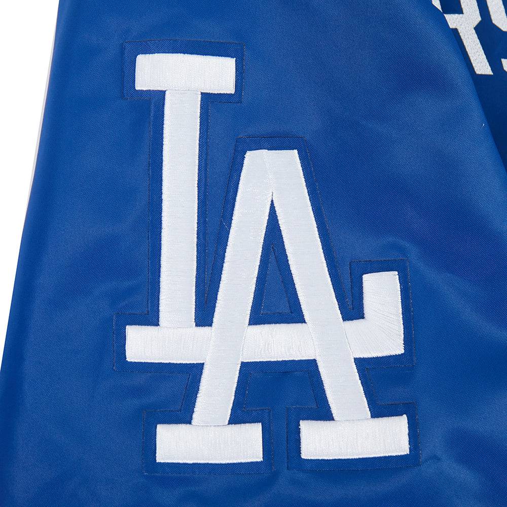 MLB LOS ANGELES DODGERS LETTERMAN MEN'S SATIN JACKET (DODGER BLUE)