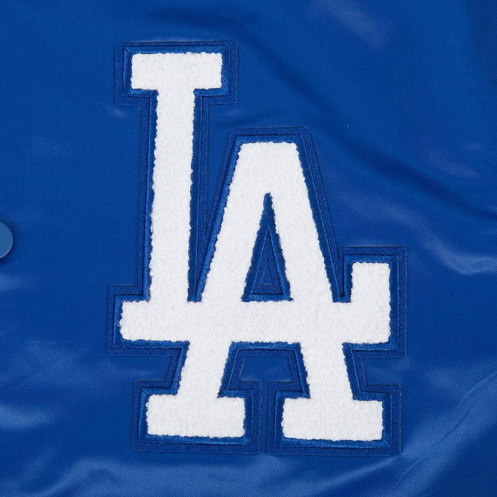 MLB LOS ANGELES DODGERS LETTERMAN MEN'S SATIN JACKET (DODGER BLUE)
