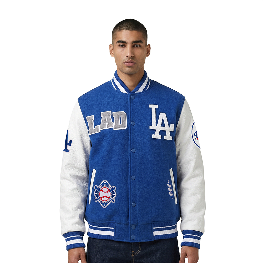 CHAQUETA VARSITY PARA HOMBRE MLB LOS ANGELES DODGERS LETTERMAN (AZUL DODGER/BLANCO)