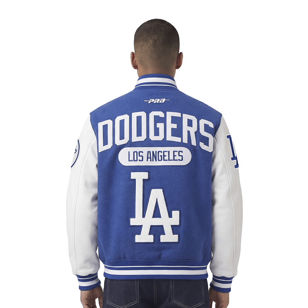 CHAQUETA VARSITY PARA HOMBRE MLB LOS ANGELES DODGERS LETTERMAN (AZUL DODGER/BLANCO)