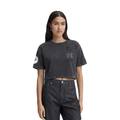 MLB LOS ANGELES DODGERS WASHED JEWELS WOMEN'S S/S BOXY TOP (WASHED BLACK)