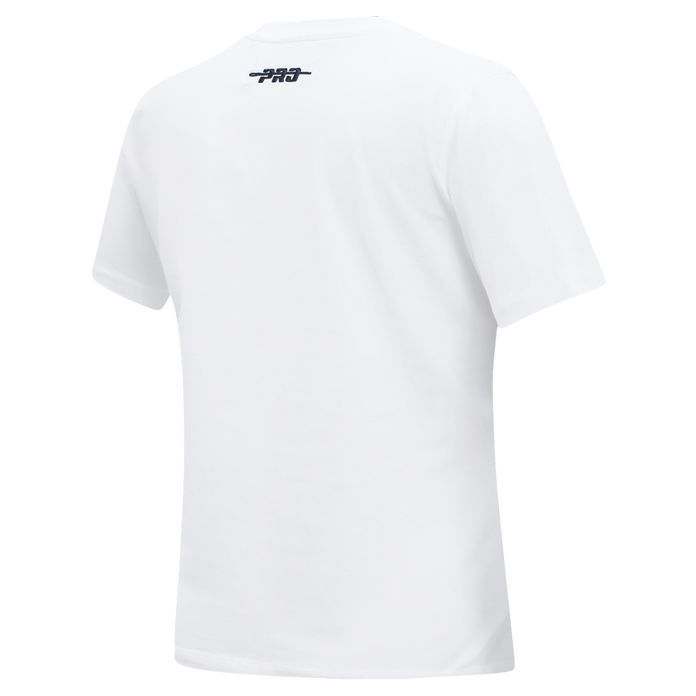MLB LOS ANGELES DODGERS STAMPED WOMEN'S S/S SLIM TOP (WHITE)