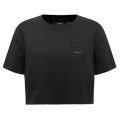 MLB LOS ANGELES DODGERS TRIPLE BLACK WOMEN'S BOXY TOP (TRIPLE BLACK)