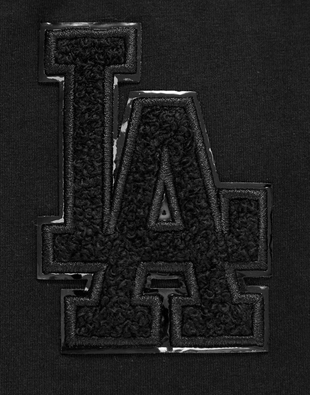 MLB LOS ANGELES DODGERS TRIPLE BLACK WOMEN'S BOXY TOP (TRIPLE BLACK)