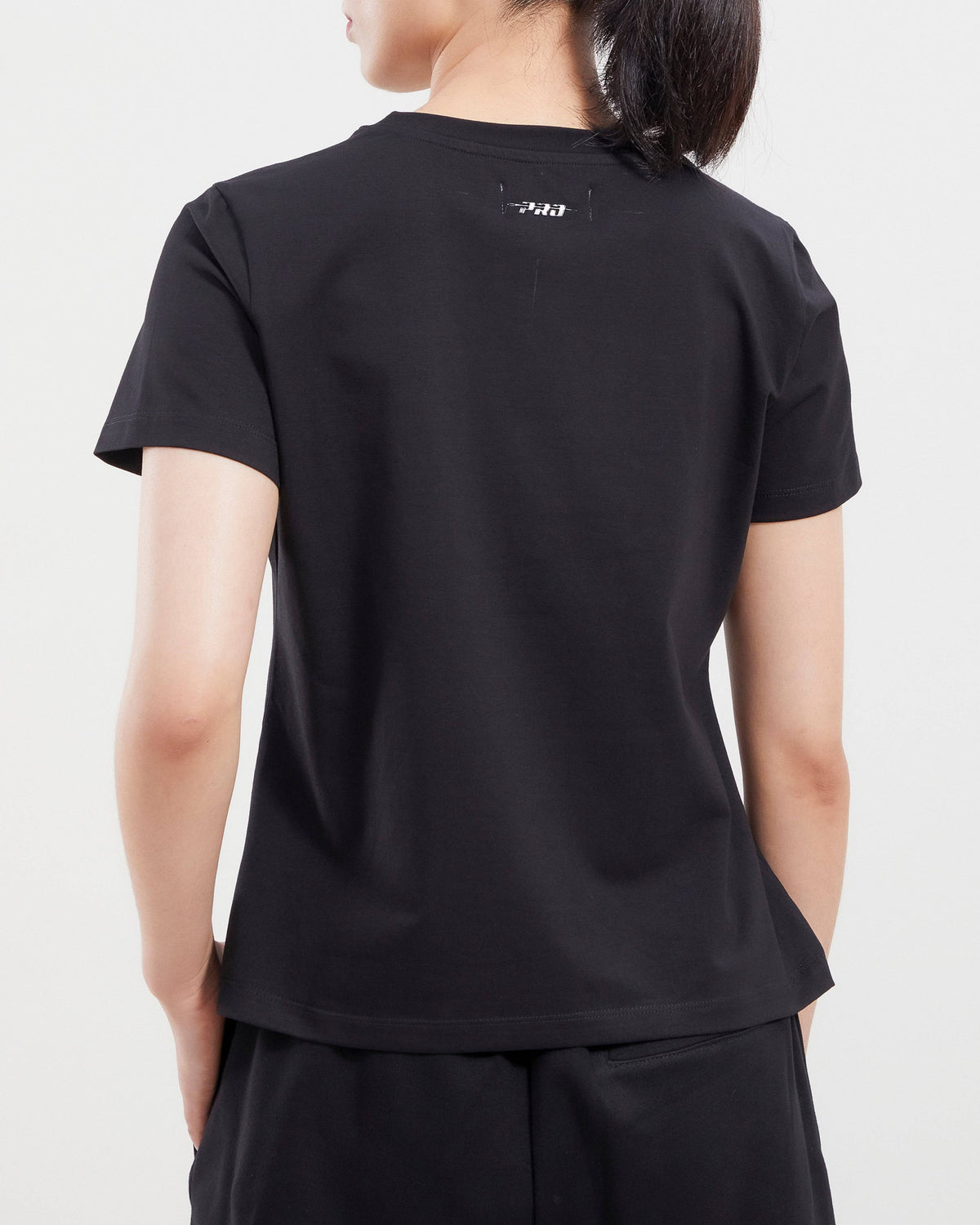 MLB LOS ANGELES DODGERS TRIPLE BLACK WOMEN'S SINGLE JERSEY SLIM FIT TOP (TRIPLE BLACK)