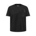 MLB LOS ANGELES DODGERS TRIPLE BLACK BIG BOYS SHORT SLEEVE TOP (BLACK)