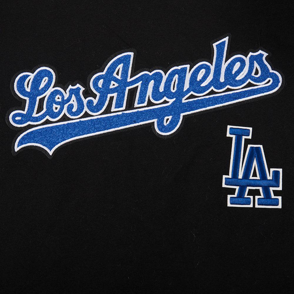 MLB LOS ANGELES DODGERS CLASSIC BIG BOY'S SS STRIPED RIB TOP (BLACK)