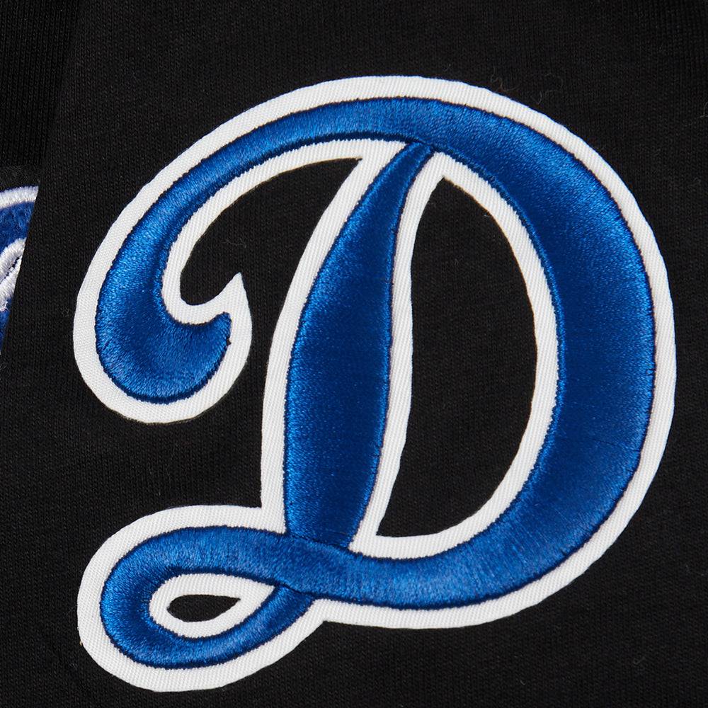 MLB LOS ANGELES DODGERS CLASSIC BIG BOY'S SS STRIPED RIB TOP (BLACK)
