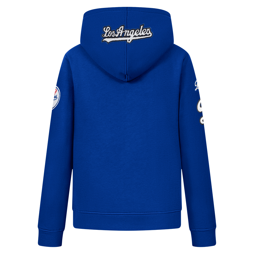 MLB LOS ANGELES DODGERS CLASSIC BIG BOYS FLEECE FULL ZIP HOODIE (DODGER BLUE)