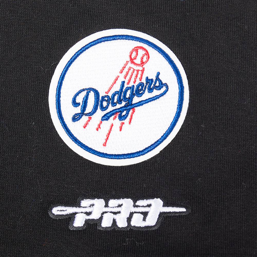 MLB LOS ANGELES DODGERS CLASSIC BIG GIRLS SHORT SLEEVE BOXY TOP (BLACK)