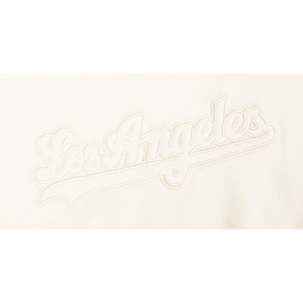 MLB LOS ANGELES DODGERS SUDADERA CON CAPUCHA DE POLAR PARA NIÑAS GRANDES NEUTRA (CASCARA DE HUEVO)