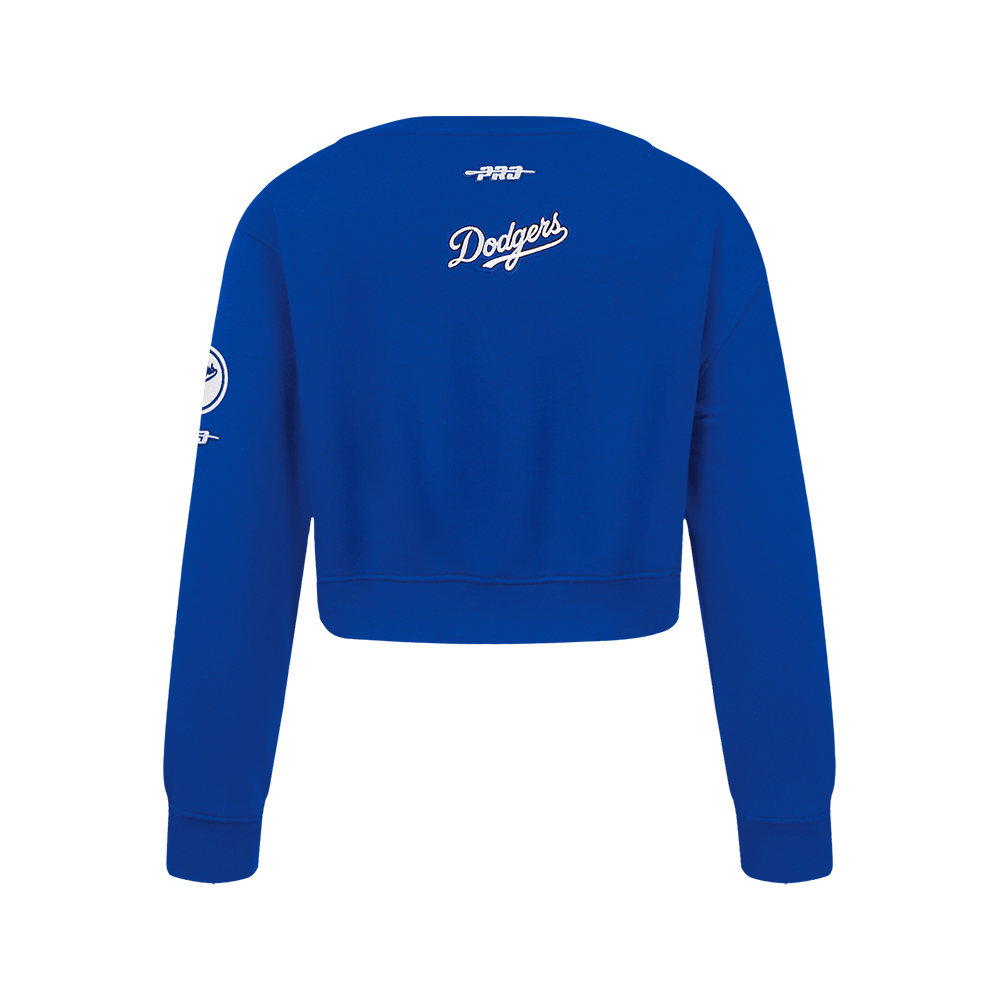 MLB LOS ANGELES DODGERS CLASSIC BIG GIRLS FLEECE CREWNECK (DODGER BLUE)