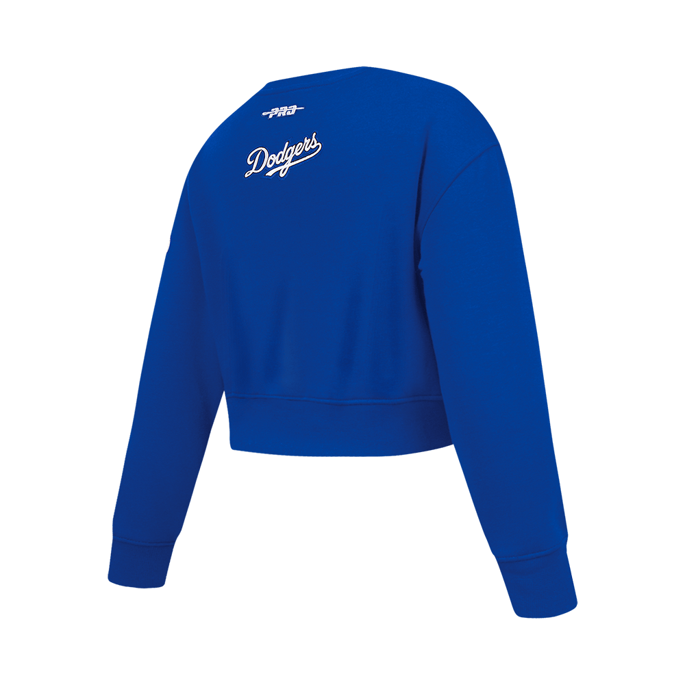 MLB LOS ANGELES DODGERS CLASSIC BIG GIRLS FLEECE CREWNECK (DODGER BLUE)