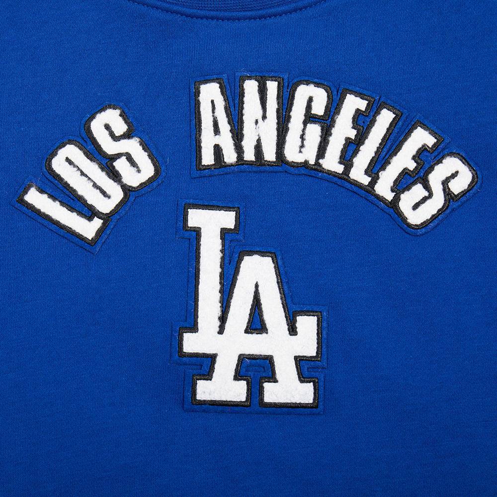 MLB LOS ANGELES DODGERS CLASSIC BIG GIRLS FLEECE CREWNECK (DODGER BLUE)