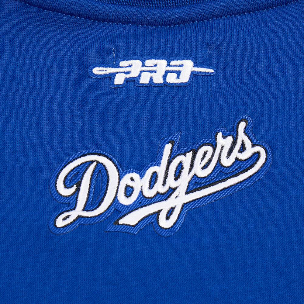 MLB LOS ANGELES DODGERS CLASSIC BIG GIRLS FLEECE CREWNECK (DODGER BLUE)
