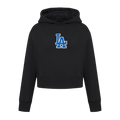 MLB LOS ANGELES DODGERS CLASSIC BIG GIRLS FLEECE PO HOODIE (BLACK)